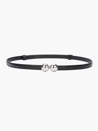 Plissé Copenhagen Cassila belt (silver buckle) One Size Black